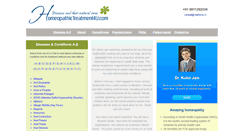 Desktop Screenshot of homeopathictreatment4u.com